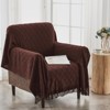 Inhand Knitted Gift Throw Blanket for Couch and Bed, 50"x60" Romatic Lightweight Decorative with Tassel, Farmhouse Warm Woven for Women - 4 of 4