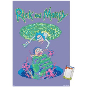 Trends International Rick And Morty - Portal Fall Unframed Wall Poster Prints - 1 of 4