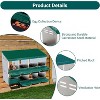 GAOMON Metal Chicken Nesting Box, 2 Layer Hen Nest Box, Roll Away Eggs Laying Boxes,Cleanable Pull Out Hen Roosting Boxes - 2 of 4