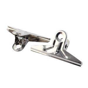 Unique Bargains 2 Pcs 5" Width Stationery Paper File Ticket Binder Clips Clamps - 1 of 3