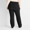 Women's Mid-Rise Straight Leg Two-Fer Tailored Pants - Future Collective Black - image 2 of 3