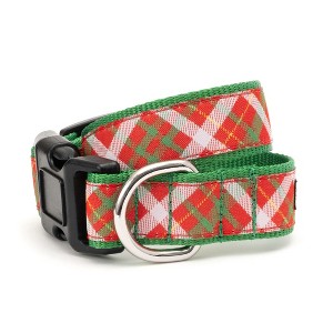 Holiday Plaid Adjustable Dog Collar - The Worthy Dog - 1 of 3