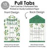 Big Dot of Happiness Family Tree Reunion - Family Gathering Party Game Pickle Cards - Conversation Starters Pull Tabs - Set of 12 - 3 of 4