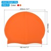 Unique Bargains Silicone Waterproof High-Stretch Adult Swimming Caps 2 Pcs - 2 of 4