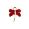 John Bead 10pcs Sweet & Petite Red Dragonfly, Small Simple Charms - 2 of 4