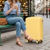 Whisen 14"/20" 2-Size Travel Luggage, ABS Hard Shell Spinner Wheel Luggage, 14" Cosmetic Case with Combination Lock - 2 of 4