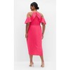 Women's Plus Size DRESS LOVE SIREN R - Raspberry | CITY CHIC - 2 of 4