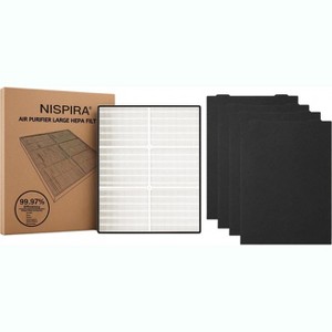 Nispira 1183054K 8171434K True HEPA Carbon Pre Filter for Whirlpool Whispure Air Purifier AP510, AP530, AP450, AP45030HO AP51030K WP500 WP1000 1 Pack - 1 of 4