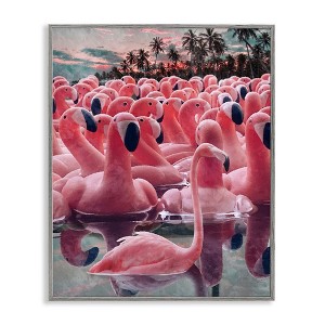 Stupell Industries Flamingo Among Floats, 20" x 16" - 1 of 4