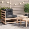 vidaXL Patio Sofa Anthracite Solid Pine wood Medium Modular - 3 of 4