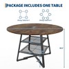 Dinning Room Tables for 4, Round Dining Table Set with Storage, 42 Inch Circle Kitchen Table High Top - 2 of 4