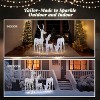 VINGLI Lighted Reindeer Christmas Decoration, 3-Piece Deer Family Set with Pre-lit 270 LED, Christmas Deers , Plug-in, Iridescent - 3 of 4