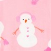 Carter's Just One You® Toddler Girls' 2pk Snug Fit Long Sleeve Farm and Floral Velour Footed Pajama - 2 of 4
