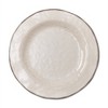 tagltd 9"x9" Veranda Cracked Glazed Solid Wavy Edge Melamine Salad Plate Dishwasher Safe Indoor Outdoor Ivory Set of 4 - 2 of 4
