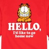 Boys' - Garfield - Hello Go Home Now Long Sleeve Graphic T-Shirt - 2 of 4