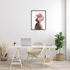 Stupell Industries AA Woman Pink Floral Crown Abstract Portrait Black Framed Giclee Art - 2 of 4