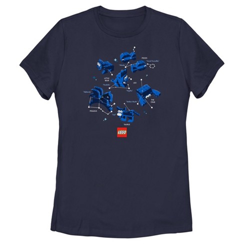 Women's Lego Zodiac Star Constellations T-shirt - Navy Blue - Large ...