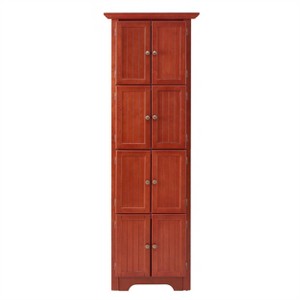 Maliang 4-Tier 72" Corner Storage Cabinet with 8 Doors & Adjustable Shelves, for Bathroom, Living room, Kitchen - 1 of 4