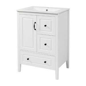 Dexmalle 24 Modern Bathroom Vanity with Sink with Soft-closing Door - 1 of 4