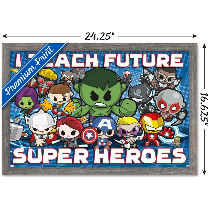Trends International Marvel Comics - I Teach Future Superheroes Framed Wall Poster Prints, 3 of 7