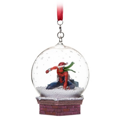 Marvel Spider-Man Snow Globe Christmas Tree Ornament - Disney store