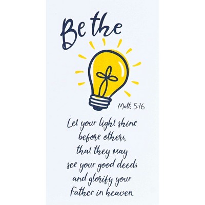 Dicksons MAG-1032 Be The Light Bright Yellow and Classic White 5 x 3 Inch Vinyl Decorative Refrigerator Magnet