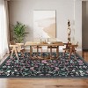 Fulvari Area Rugs,Washable Floral Area Rugs, Non-Slip and Stain Resistant Soft Throw Indoor Carpet for Dining Room Kitchen Home Decor - 3 of 4