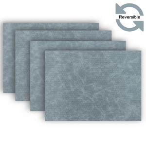 Dainty Home Sorento Faux Leather Reversible 2 Pattern Rectangular Placemat Set Of 4 - 1 of 3
