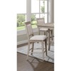 Gulches Farmhouse Style Counter Height Chair Bar Stool Set of 2, Tan/Beige Gray Finish, Upholstered Back, 41" H - 4 of 4