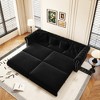 KTMBDW 89'' 3-in-1 Folding Convertible Sofa Bed, Pullout Sofa, Modern Velvet Fabric, Movable Ottoman, Easy Assembly, Perfect for Living Room - 4 of 4