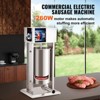 VEVOR Electric Stuffer, 15L Large Capacity, 260W Vertical Sausage Stuffer with Speed Stepless, 304 Stainless Steel Sausage Machine, Silver - 3 of 4