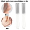 Unique Bargains Feet Care Tool Dual Sided Removes Dead Skin Pedicure Foot File Stainless Steel 4 Pcs - 2 of 4