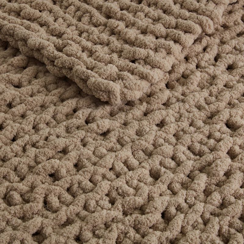 50"x60" Chenille Chunky Knit Throw Blanket - Madison Park, 6 of 10