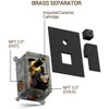 YAWWALK 3-Spray 10 and 6 in. Wall Mount Dual Square Shower Head and Ajustable Handheld Shower Head - 4 of 4