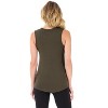 Rekucci Women's Soft Jersey Knit Sleeveless Tank Top – Casual & Versatile Everyday Wear - 3 of 3