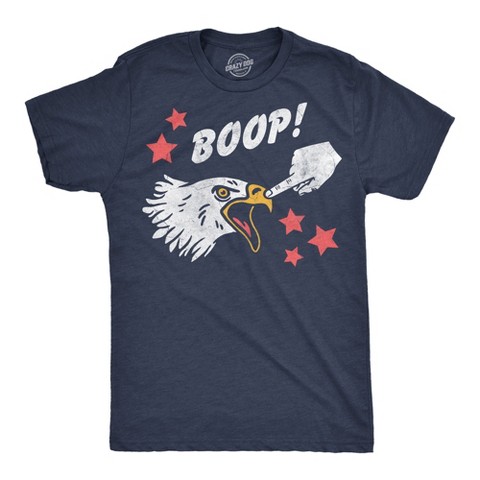 Мужские футболки Crazy Dog T-Shirts, Inc. Mens Funny T Shirts Boop Bald Eagle Sarcastic Fourth Of July Tee For Men - Crazy Dog Men's T Shirt For Fourth Of July Navy M