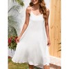 Women's Summer V Neck Sleeveless Maxi Dresses Adjustable Spaghetti Strap Casual Loose Beach Long Dress with Lined - 2 of 4