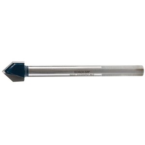 Bosch 5/8 in. X 4 in. L Carbide Tipped Glass and Tile Bit 3-Flat Shank 1 pc - 1 of 1