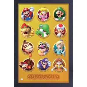Pyramid America Super Mario - Gold Group Wall Framed - 1 of 1