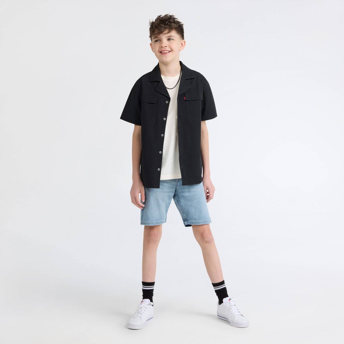 Levi's® Boys' Short Sleeve Button-Down Utility Shirt - thumbnail 3