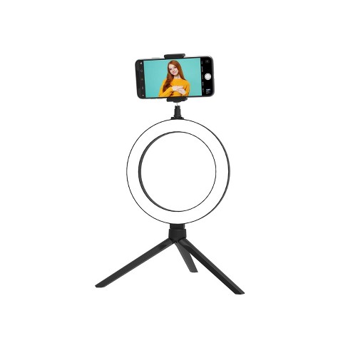 Ring Light Laptop Video Conference Light, LED Ring Light with Tripod and  Phone Holder for Phone