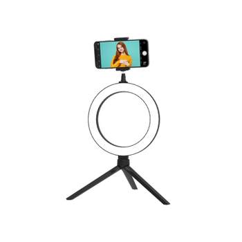 Tzumi ONAIR 8" LED Ring Light with Tripod Stand & Phone Holder