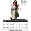 Coolmee Women's Corduroy Mini Dress Long Sleeve Button Down Shirt Short Dress with Belt - 2 of 2