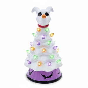 Ukonic Disney The Nightmare Before Christmas Zero Light-Up Ceramic Christmas Tree - 1 of 4