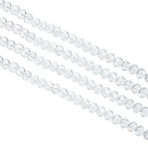 Unique Bargains Jewelry Making Craft Faceted Sparkly Loose Glass Beads 5 Pcs - 1 of 4