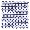 Bacati - Aztec Aqua/Orange/Navy Aqua Racoon Embroidered Blanket - 2 of 4