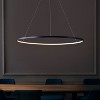 JONATHAN Y Brice Modern Contemporary Metal Round Dimmable Integrated LED Pendant - 3 of 4