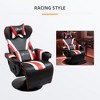 NicBex 90°-130° Recliner Gaming Chair with Swivel Base Plate&Cup Holder,360° Swivel Office Chair Video Game Chairs with Head&Lumbar Pillow,Footrest - 3 of 4