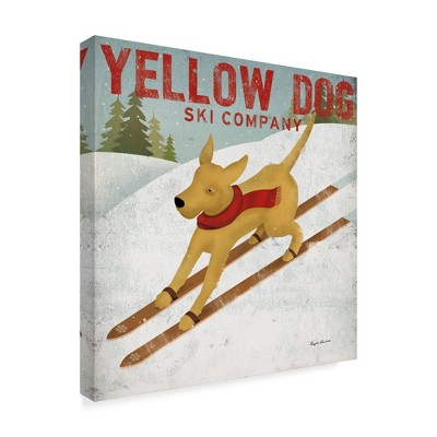 Trademark Fine Art -Ryan Fowler 'Yellow Dog Ski Co' Canvas Art