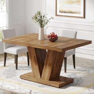 Tribesigns 47-inch Rectangle Dining Table, Wood Kitchen Dinner Table for 4 People - 1 of 4